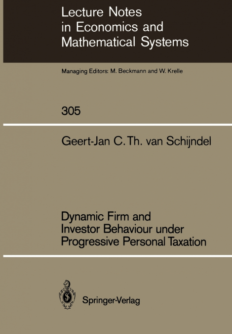 DYNAMIC FIRM AND INVESTOR BEHAVIOUR UNDER PROGRESSIVE PERSON