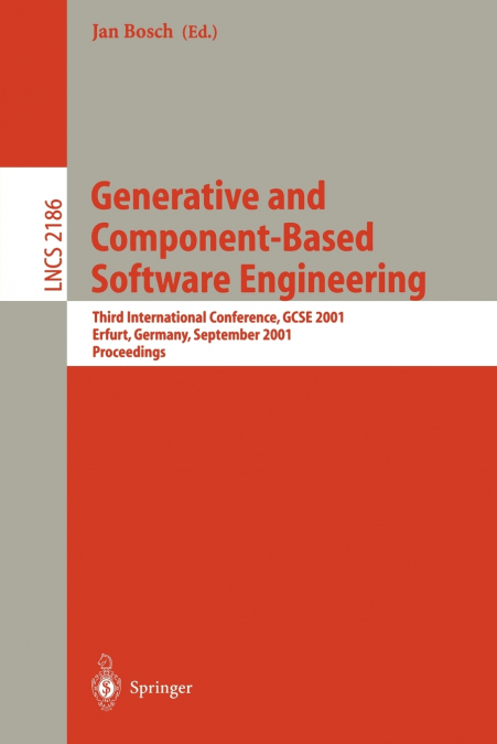 GENERATIVE AND COMPONENT-BASED SOFTWARE ENGINEERING