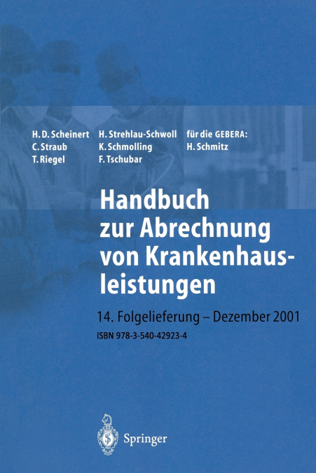 HANDBUCH ZUR ABRECHNUNG VON KRANKENHAUSLEISTUNGEN