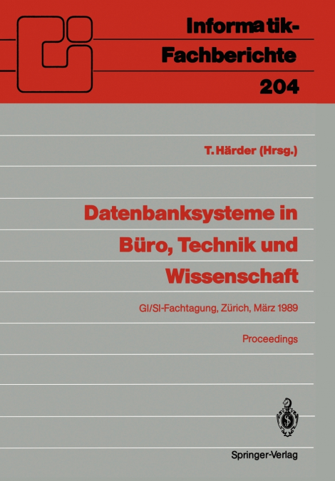 DATENBANKSYSTEME IN BURO, TECHNIK UND WISSENSCHAFT