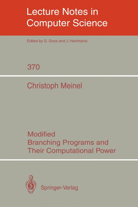 MODIFIED BRANCHING PROGRAMS AND THEIR COMPUTATIONAL POWER