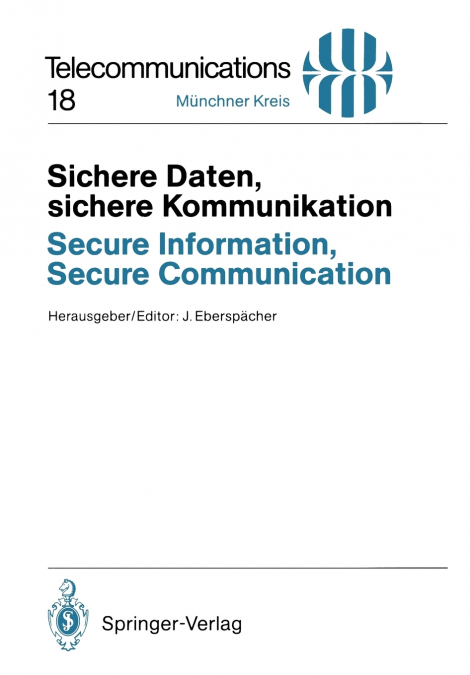 SICHERE DATEN, SICHERE KOMMUNIKATION / SECURE INFORMATION, S