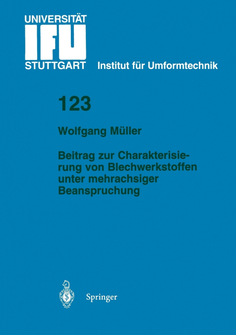 BEITRAG ZUR CHARAKTERISIERUNG VON BLECHWERKSTOFFEN UNTER MEH