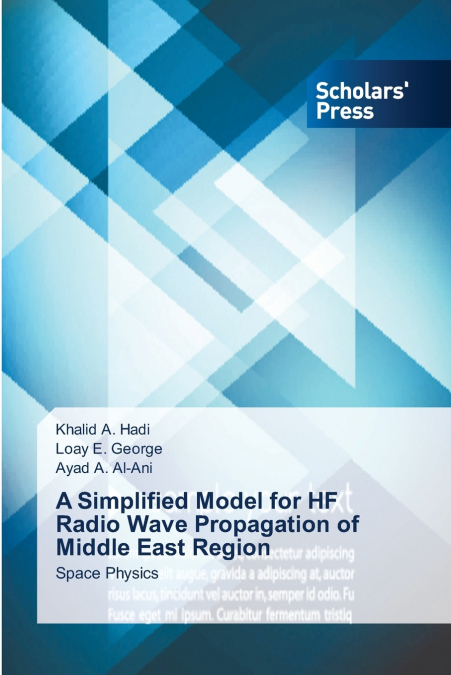 A SIMPLIFIED MODEL FOR HF RADIO WAVE PROPAGATION OF MIDDLE E