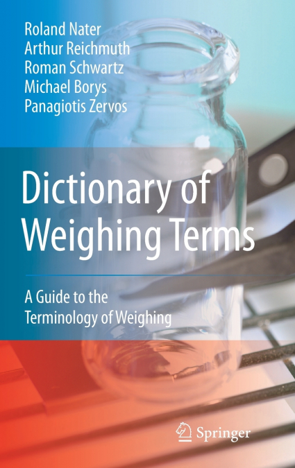 DICTIONARY OF WEIGHING TERMS