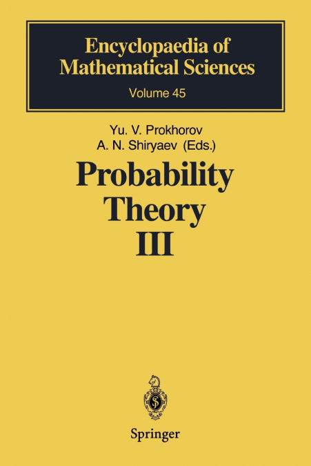PROBABILITY THEORY III