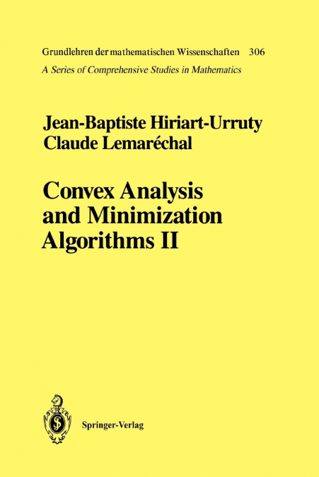 FUNDAMENTALS OF CONVEX ANALYSIS