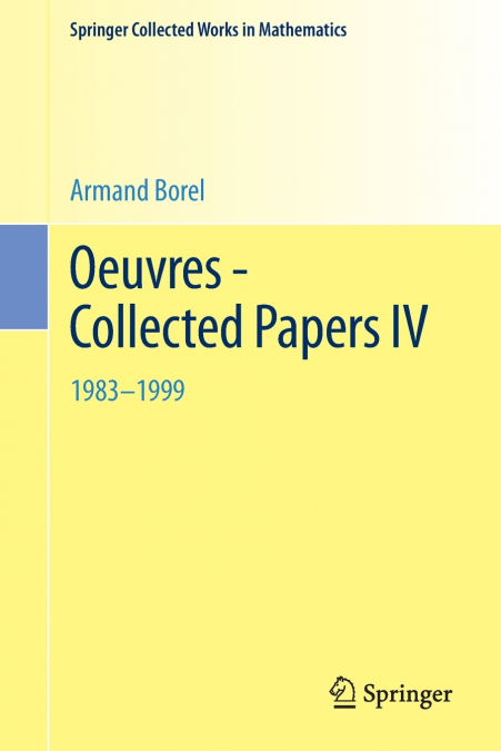 OEUVRES - COLLECTED PAPERS IV