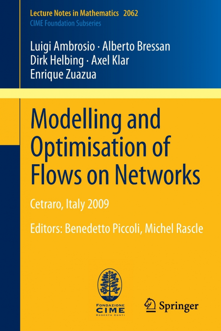MODELLING AND OPTIMISATION OF FLOWS ON NETWORKS
