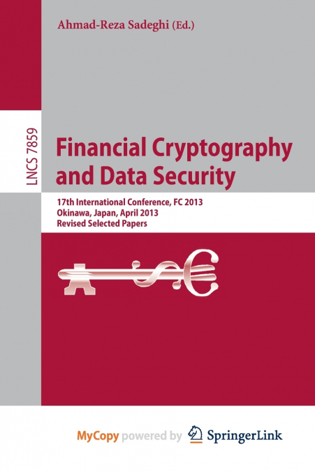 FINANCIAL CRYPTOGRAPHY AND DATA SECURITY