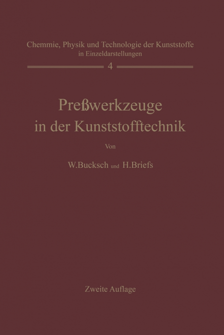 PRE�WERKZEUGE IN DER KUNSTSTOFFTECHNIK