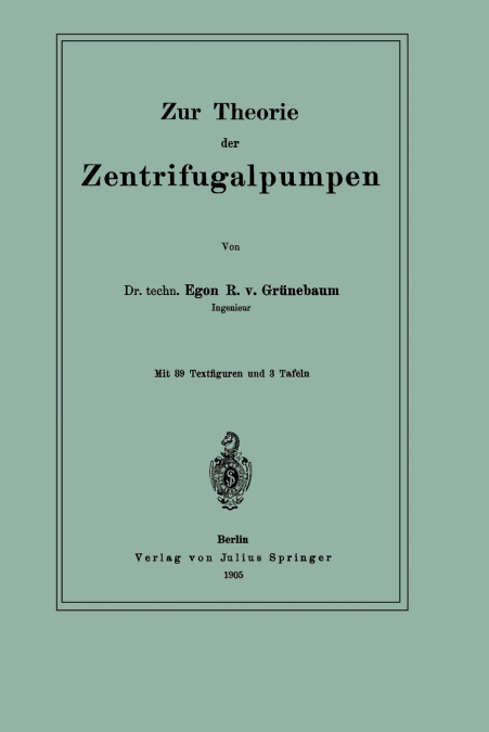 ZUR THEORIE DER ZENTRIFUGALPUMPEN