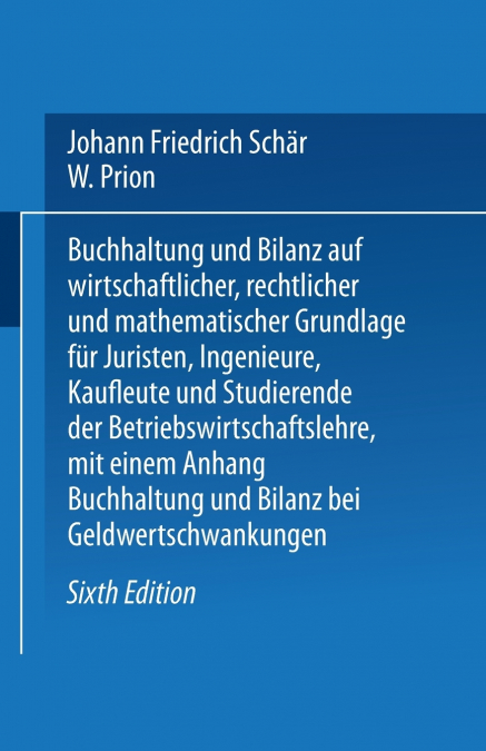 BUCHHALTUNG UND BILANZ