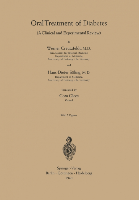 ORAL TREATMENT OF DIABETES