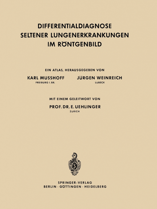 DIFFERENTIALDIAGNOSE SELTENER LUNGENERKRANKUNGEN IM RONTGENB