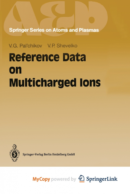 REFERENCE DATA ON MULTICHARGED IONS
