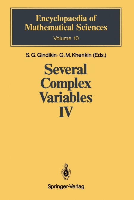 SEVERAL COMPLEX VARIABLES IV
