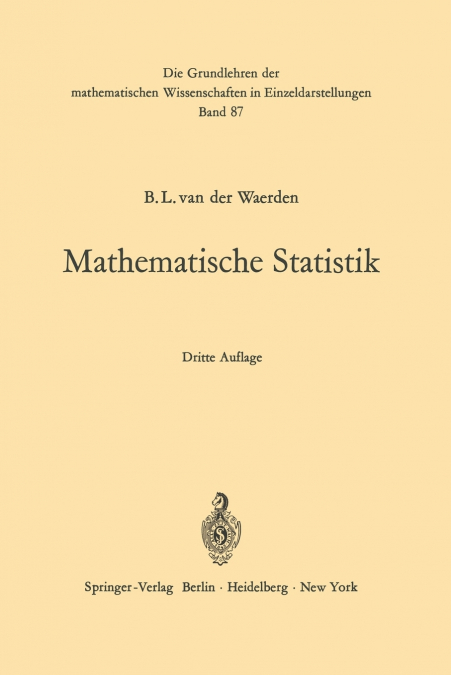 MATHEMATISCHE STATISTIK