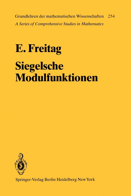 SIEGELSCHE MODULFUNKTIONEN