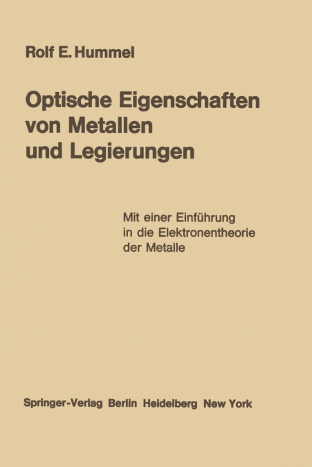 OPTISCHE EIGENSCHAFTEN VON METALLEN UND LEGIERUNGEN