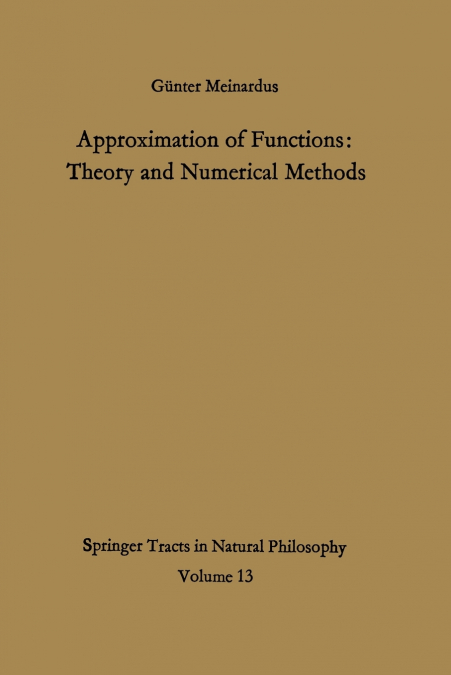 APPROXIMATION OF FUNCTIONS