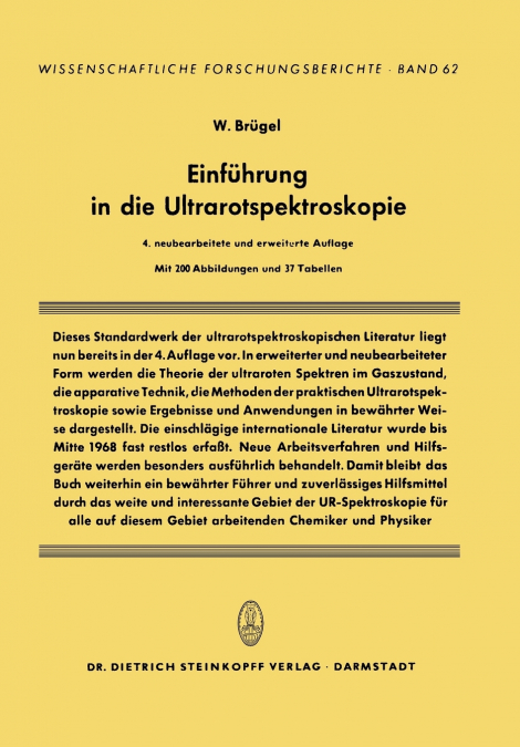 EINFUHRUNG IN DIE ULTRAROTSPEKTROSKOPIE