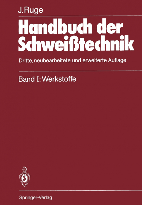 HANDBUCH DER SCHWEISSTECHNIK