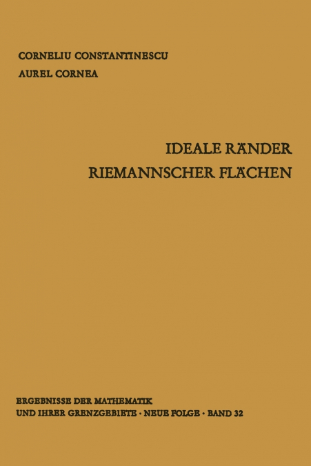 IDEALE RANDER RIEMANNSCHER FLACHEN