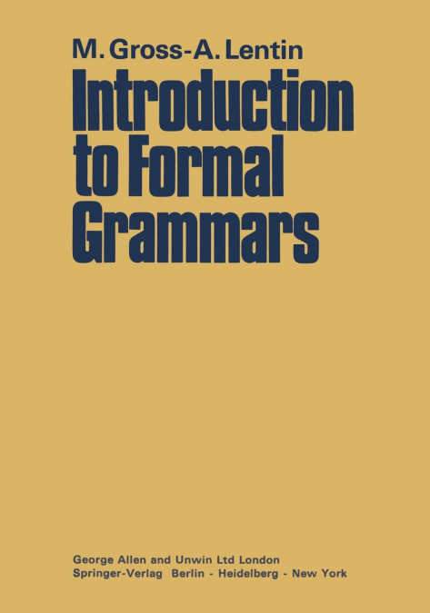 INTRODUCTION TO FORMAL GRAMMARS