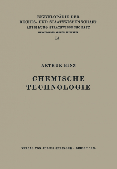 CHEMISCHE TECHNOLOGIE