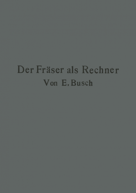 DER FRASER ALS RECHNER