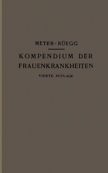 KOMPENDIUM DER FRAUENKRANKHEITEN