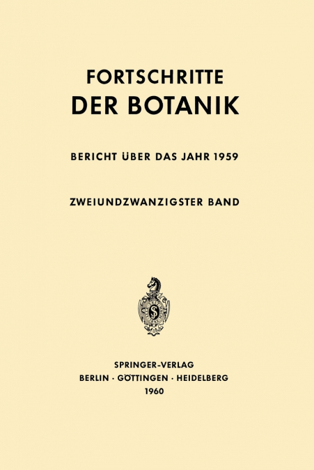 BERICHT UBER DAS JAHR 1959