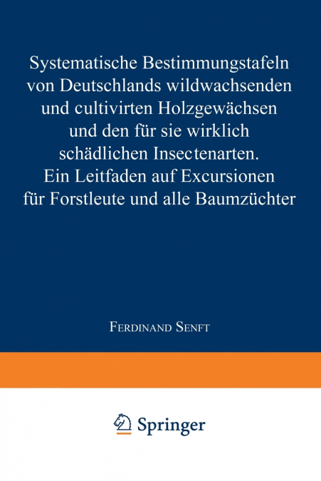 SYSTEMATISCHE BESTIMMUNGSTAFELN VON DEUTSCHLANDS WILDWACHSEN