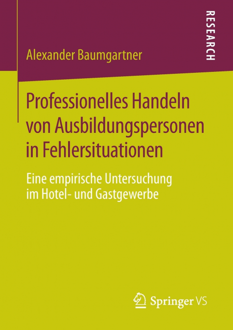 PROFESSIONELLES HANDELN VON AUSBILDUNGSPERSONEN IN FEHLERSIT