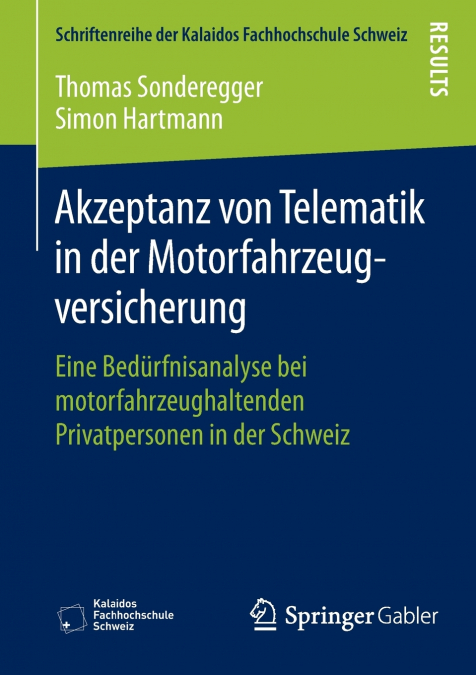 AKZEPTANZ VON TELEMATIK IN DER MOTORFAHRZEUGVERSICHERUNG
