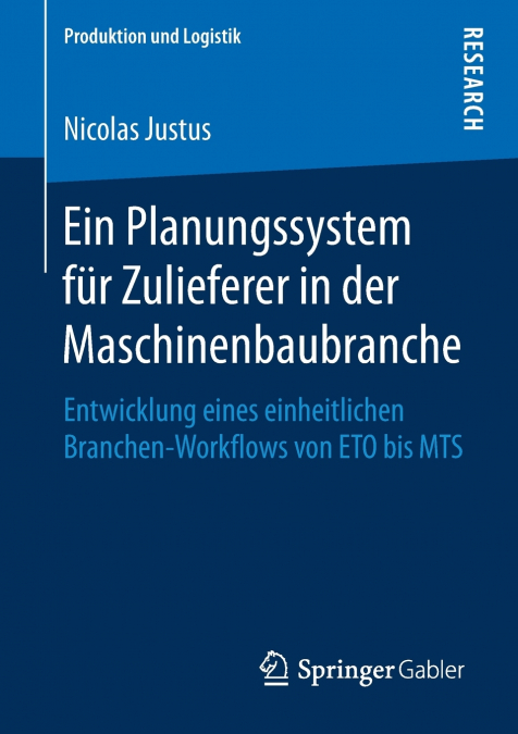 EIN PLANUNGSSYSTEM FUR ZULIEFERER IN DER MASCHINENBAUBRANCHE