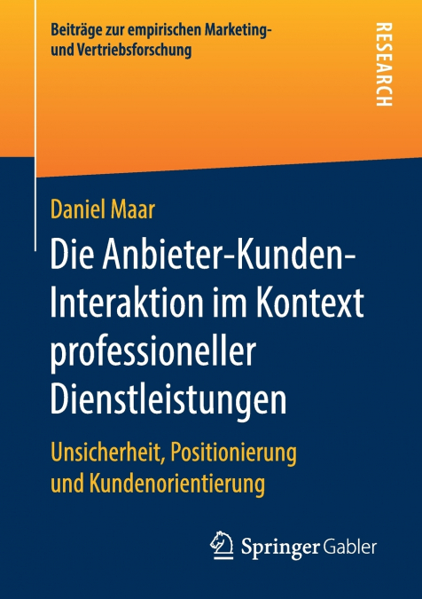 DIE ANBIETER-KUNDEN-INTERAKTION IM KONTEXT PROFESSIONELLER D