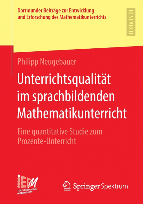 UNTERRICHTSQUALITAT IM SPRACHBILDENDEN MATHEMATIKUNTERRICHT