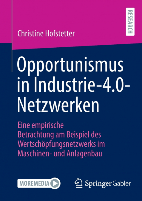 OPPORTUNISMUS IN INDUSTRIE-4.0-NETZWERKEN