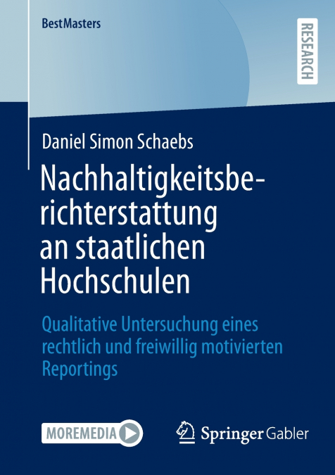 NACHHALTIGKEITSBERICHTERSTATTUNG AN STAATLICHEN HOCHSCHULEN