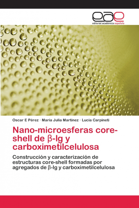 NANO-MICROESFERAS CORE-SHELL DE ?-LG Y CARBOXIMETILCELULOSA