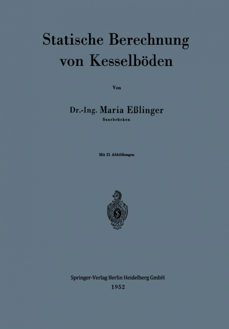STATISCHE BERECHNUNG VON KESSELBODEN