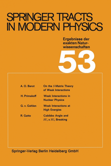 SPRINGER TRACTS IN MODERN PHYSICS