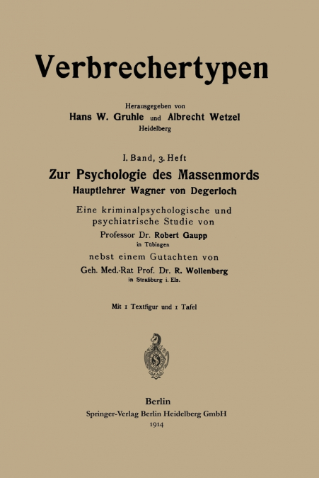 ZUR PSYCHOLOGIE DES MASSENMORDS