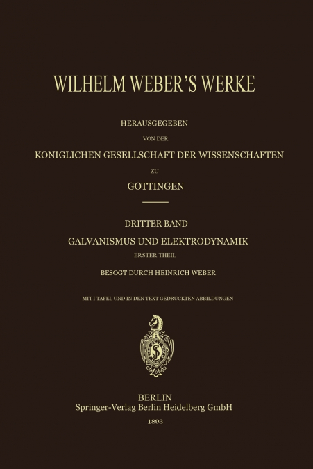 WILHELM WEBER?S WERKE