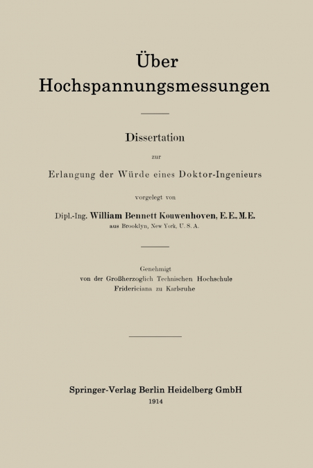 ?BER HOCHSPANNUNGSMESSUNGEN