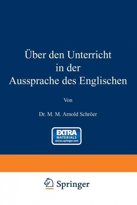 UBER DEN UNTERRICHT IN DER AUSSPRACHE DES ENGLISCHEN