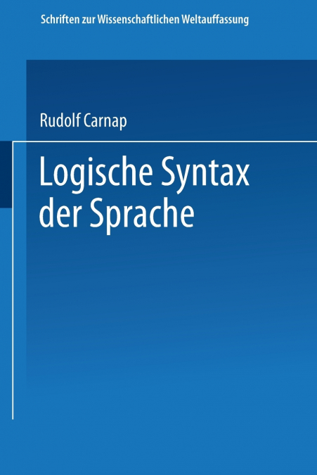LOGISCHE SYNTAX DER SPRACHE
