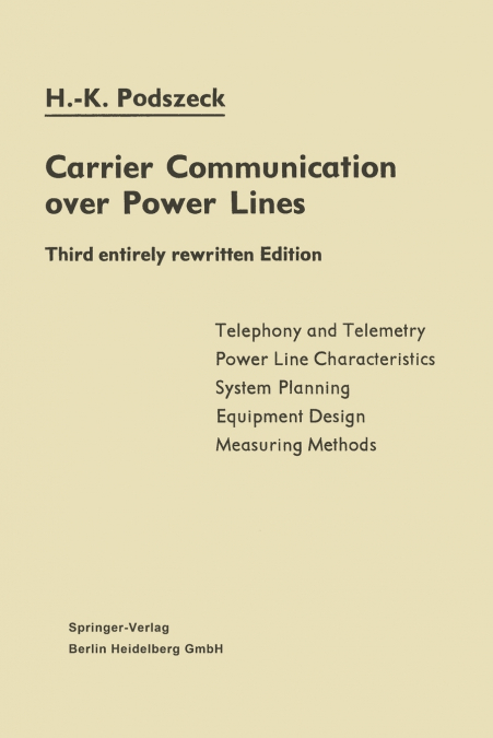 CARRIER COMMUNICATION OVER POWER LINES